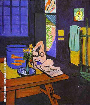 Red Fish in Interior 1912 by Henri Matisse | Oil Painting Reproduction