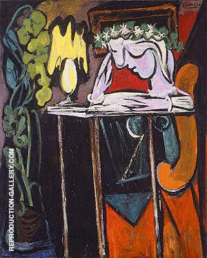 Girl Reading at a Table 1934 By Pablo Picasso