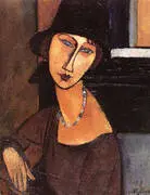Jeanne Ha Cloche 1917 By Amedeo Modigliani