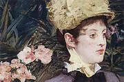 In the Conservatory Detail 1879 By Edouard Manet