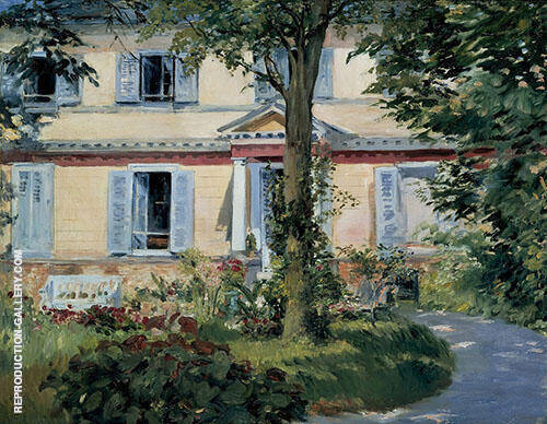 The House in Rueil 1882 by Edouard Manet | Oil Painting Reproduction