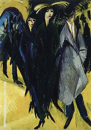 Woman in the Street 1915 By Ernst Kirchner