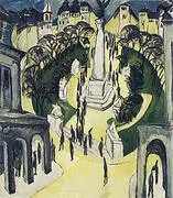 Belle-Alliance-Platz Berlin 1914 By Ernst Kirchner