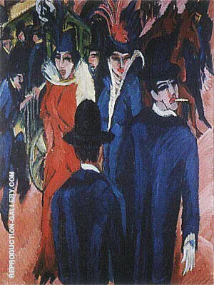 Berlin Street Scene 1913 By Ernst Kirchner