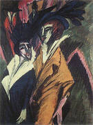 Two Women in the Street 1914 By Ernst Kirchner