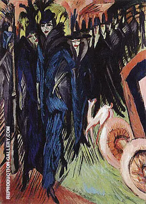 Friedrichstrasse Berlin 1914 By Ernst Kirchner