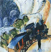 Konigstein Railway Station 1917 By Ernst Kirchner