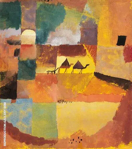 Two Camels and Dromedary By Paul Klee