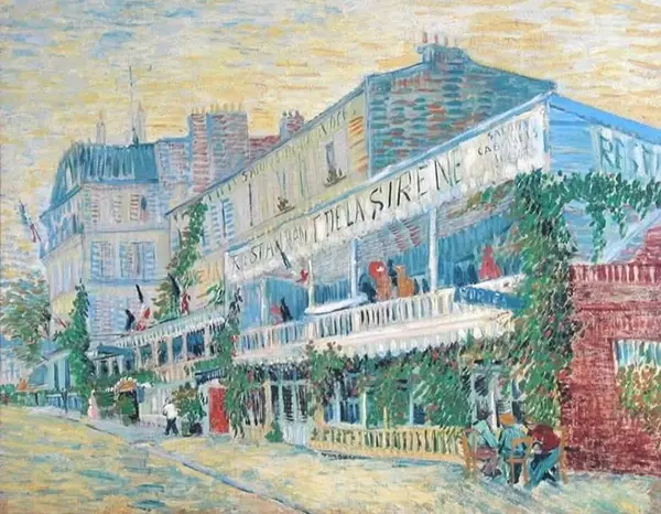 The Restaurant de la Sirene at Asnieres 1887 By Vincent van Gogh