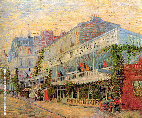 The Restaurant de la Sirene at Asnieres 1887 | Oil Painting Reproduction