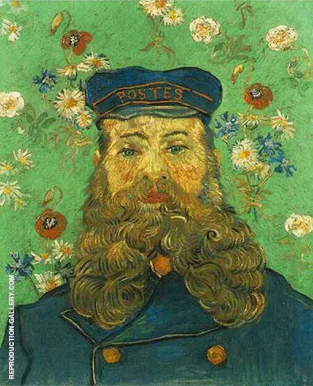 Portrait of the Postman Joseph Roulin 1889 By Vincent van Gogh