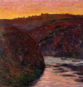 Valley of the Creuse Sunset 1889 By Claude Monet