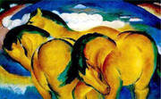 Yellow Horses By Franz Marc