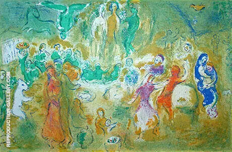 Wedding Feast in the Nymph's Grotto By Marc Chagall