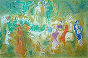 Wedding Feast in the Nymph's Grotto By Marc Chagall