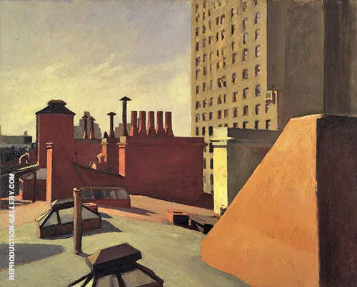 City Roofs, 1932 By Edward Hopper