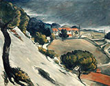 Snow Thaw in L'Estaque, c. 1870 By Paul Cezanne