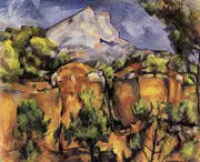 Mont Sainte-Victoire Seen from Bibemus 1898 By Paul Cezanne