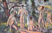 Study of Bathers By Paul Cezanne