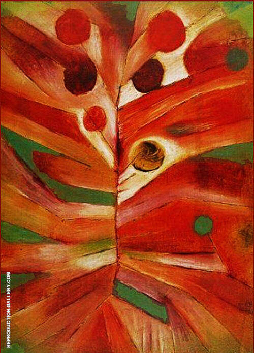 Feather Plant 1919 by Paul Klee | Oil Painting Reproduction