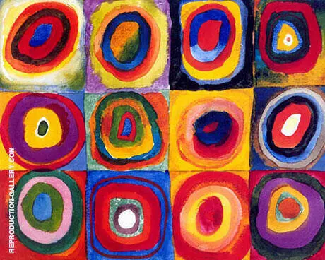 Concentric Squares and Circles 1913 By Wassily Kandinsky