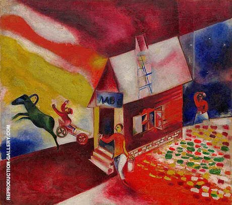 The Flying Carriage 1913 By Marc Chagall