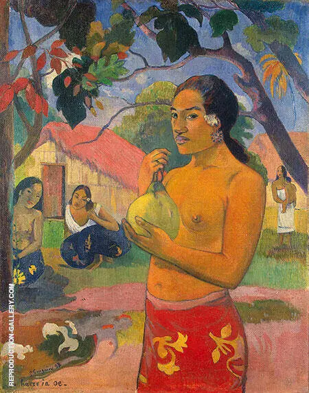Woman Holding a Fruit Eii Haere ia oe 1893 By Paul Gauguin