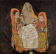 Mother with Two Children 1917 By Egon Schiele
