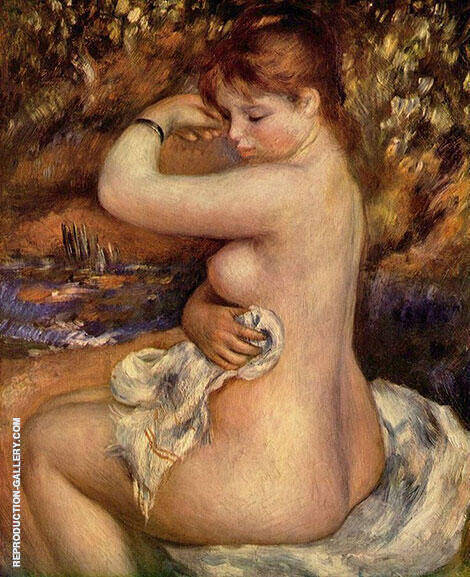 After the Bath 1888 by Pierre Auguste Renoir | Oil Painting Reproduction