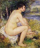 Nude Amid Landscape 1883 By Pierre Auguste Renoir