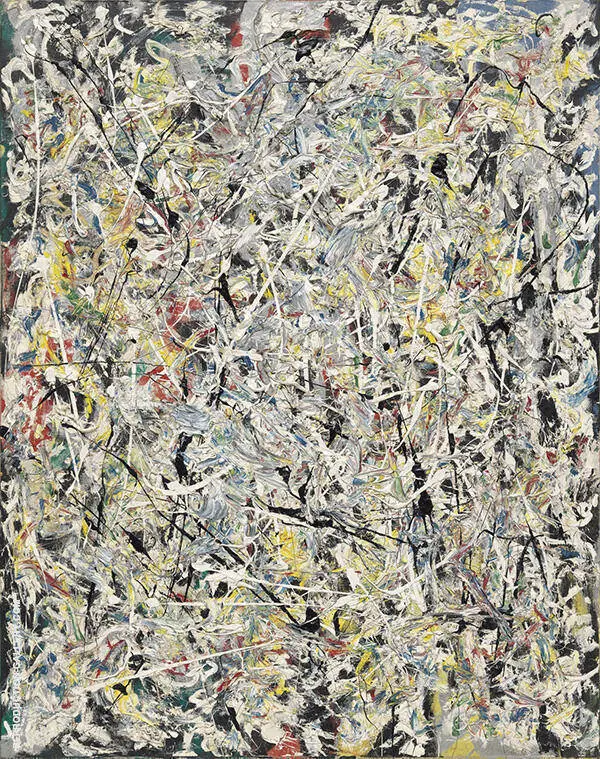 White Light 1954 By Jackson Pollock (Inspired By)