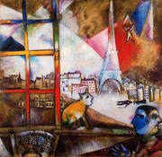 Paris Through the Window 1913 By Marc Chagall