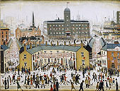 V E DAY By L-S-Lowry