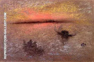 Venice at Sunset 1870 By James McNeill Whistler