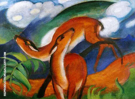 Red Deer II 1912 By Franz Marc