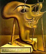 Soft Self-Portrait with a Rasher of Grilled Bacon 1941 By Salvador Dali