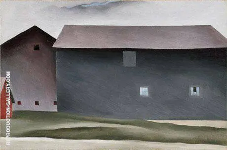 Lake George Barns 1926 By Georgia O'Keeffe