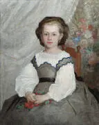 Portrait de Romaine Lacaux 1864 By Pierre Auguste Renoir