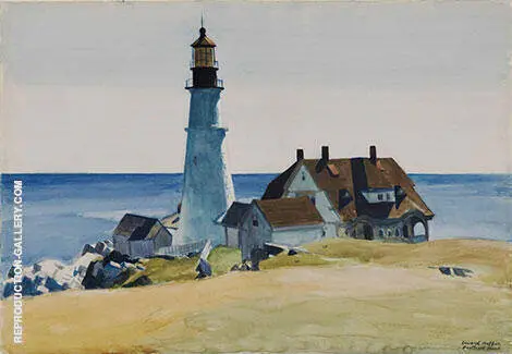 Portland Head Light 1927 By Edward Hopper