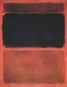 Tan and Black on Red By Mark Rothko (Inspired By)