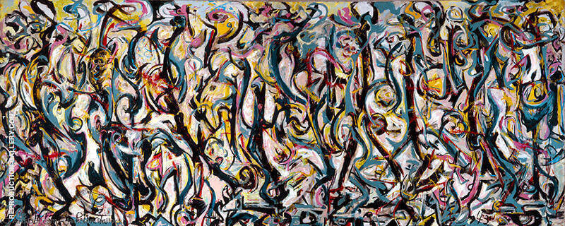 Mural 1943 by Jackson Pollock (Inspired By) | Oil Painting Reproduction