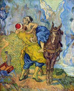 The Good Samaritan after Delacroix 1890 By Vincent van Gogh