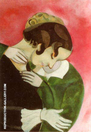 Lovers in Pink by Marc Chagall | Oil Painting Reproduction