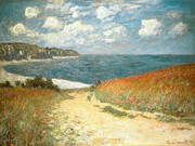 Chemin dans les bles a Pourville 1882 By Claude Monet