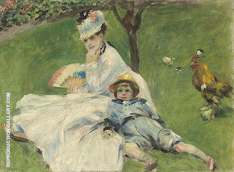Madame Monet and Her Son 1874 | Oil Painting Reproduction