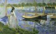 The Banks of the Seine at Argenteuil 1874 By Edouard Manet