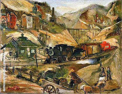 Palmerton PA 1941 by Franz Kline | Oil Painting Reproduction
