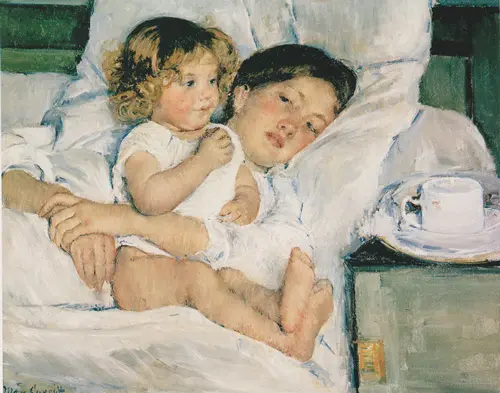 Breakfast in Bed 1897 By Mary Cassatt