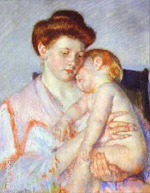 Sleepy Baby By Mary Cassatt