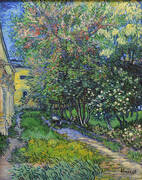 The Garden of the Asylum St Remy 1889 By Vincent van Gogh